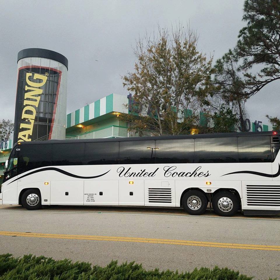 United Coach and Tour bus in Florida